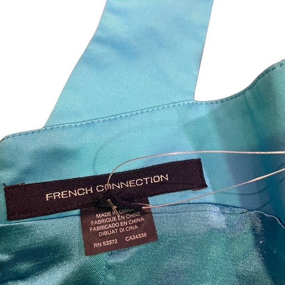 FRENCH CONNECTION BNWT SUMMER WIZARD CROP TOP SIZE 2 LAGOON BLUE - Picture 11 of 14